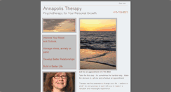 Desktop Screenshot of annapolistherapy.com